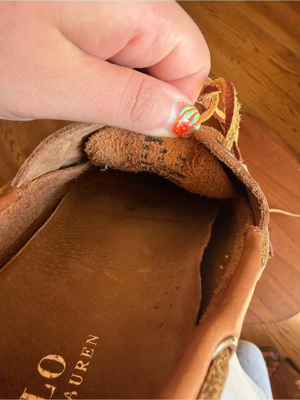 Polo by Ralph Lauren Men's Brown Leather Boat Shoes